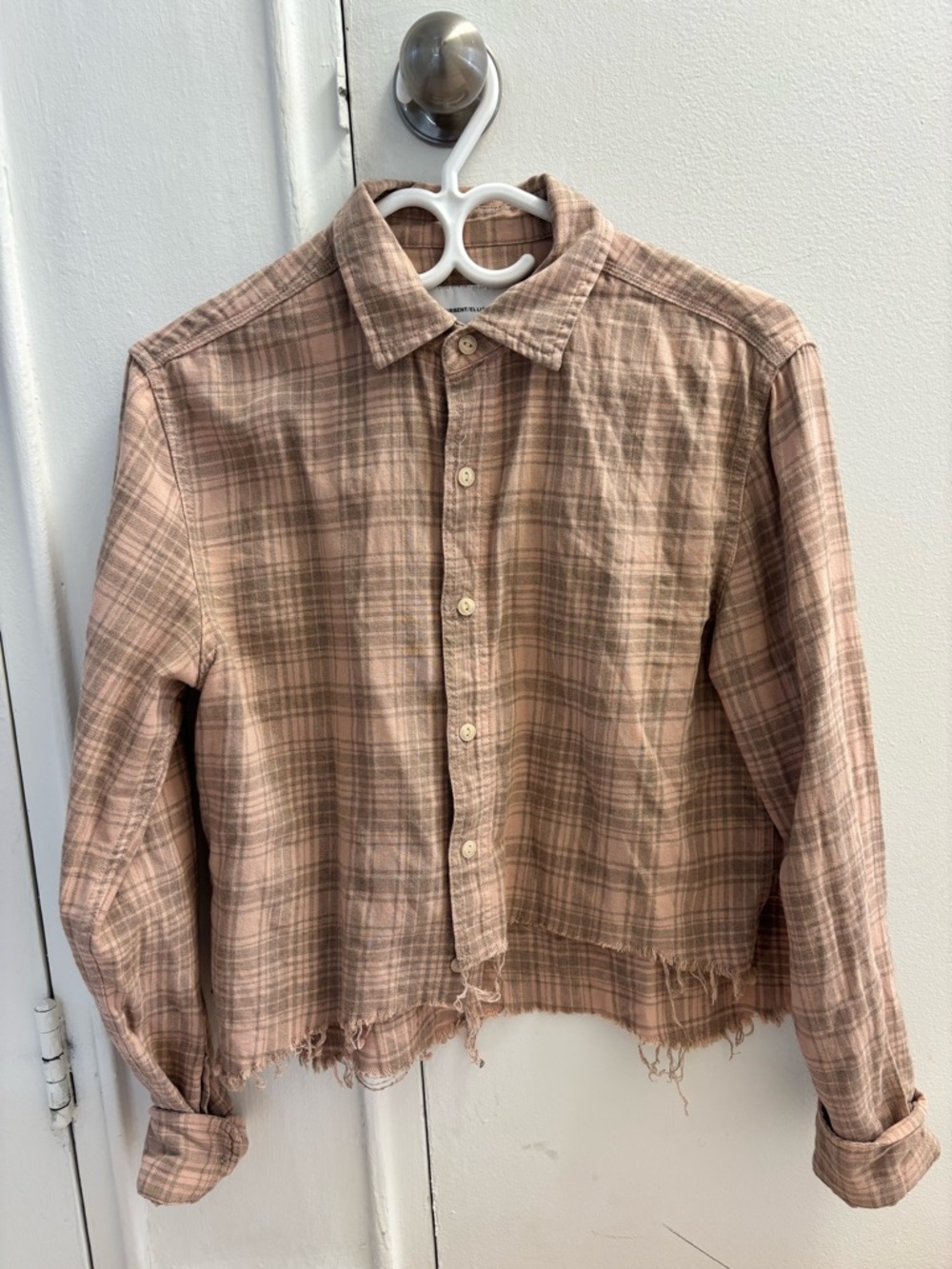 Current/Elliot cropped button-down shirt size 0